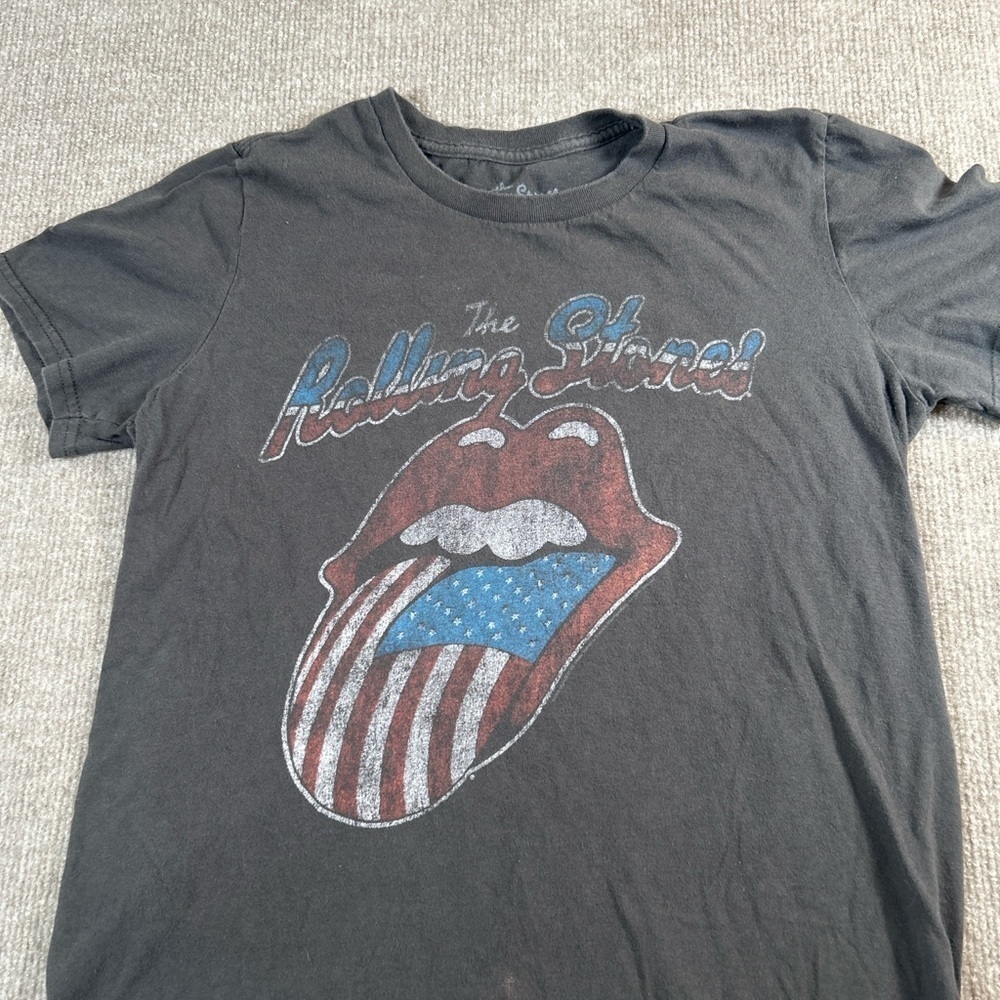 The Rolling Stones Gray Cotton Tee